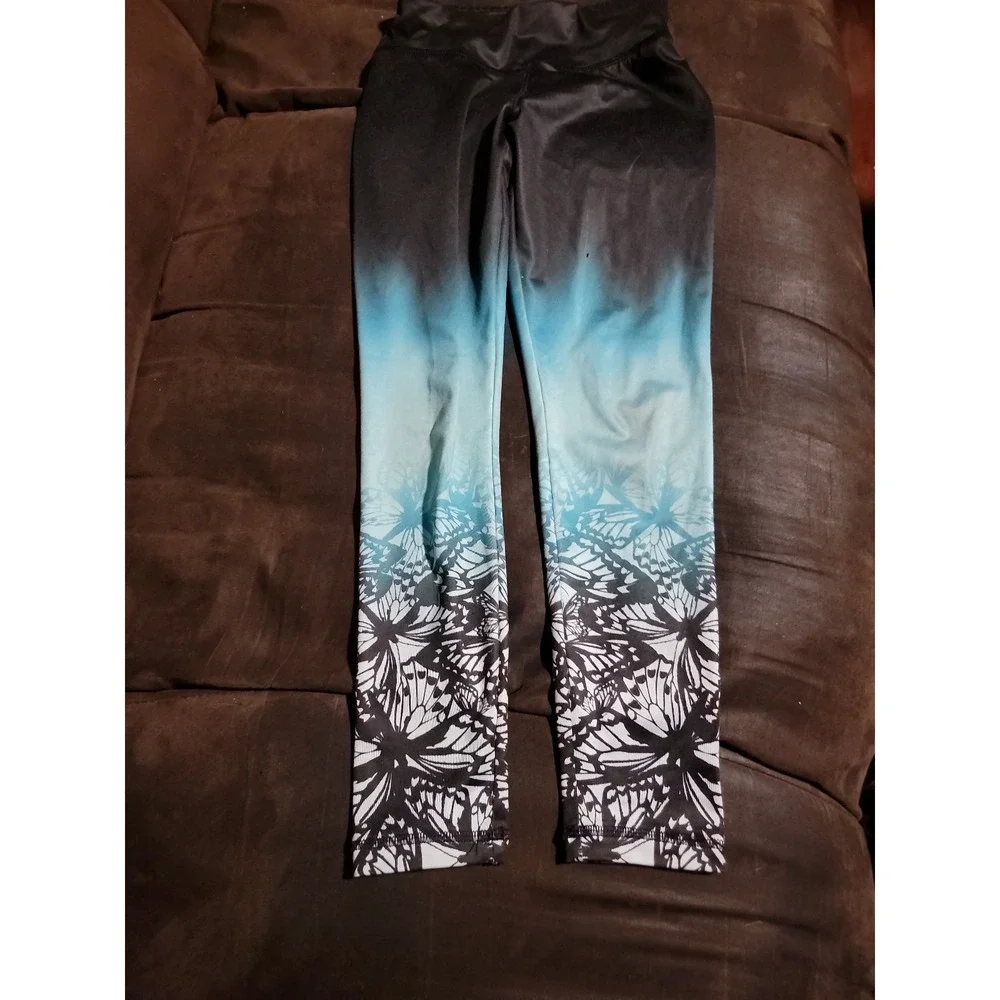Justice fearless butterfly top and leggings size 8